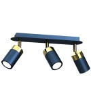 Adjustable ceiling lamps - spots - Milagro JOKER NAVY BLUE/GOLD 3xGU10 MLP7724 ceiling lamp. - product 5