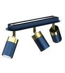 Adjustable ceiling lamps - spots - Milagro JOKER NAVY BLUE/GOLD 3xGU10 MLP7724 ceiling lamp. - product 6