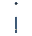 Pendant tube lamps - Milagro JOKER NAVY BLUE/GOLD 1xGU10 pendant lamp MLP7725 - product 1
