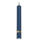 Pendant tube lamps - Milagro JOKER NAVY BLUE/GOLD 1xGU10 pendant lamp MLP7725 - product 4