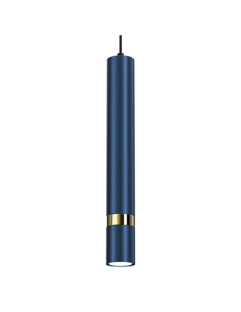 Pendant tube lamps - Milagro JOKER NAVY BLUE/GOLD 1xGU10 pendant lamp MLP7725 - product kolory-swiatla.pl 4