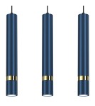 Triple pendant lamps - Milagro JOKER NAVY BLUE/GOLD pendant lamp 3xGU10 MLP7726. - product 4