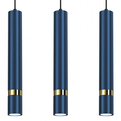 Milagro Lampa wisząca JOKER NAVY BLUE/GOLD 3xGU10 MLP7726