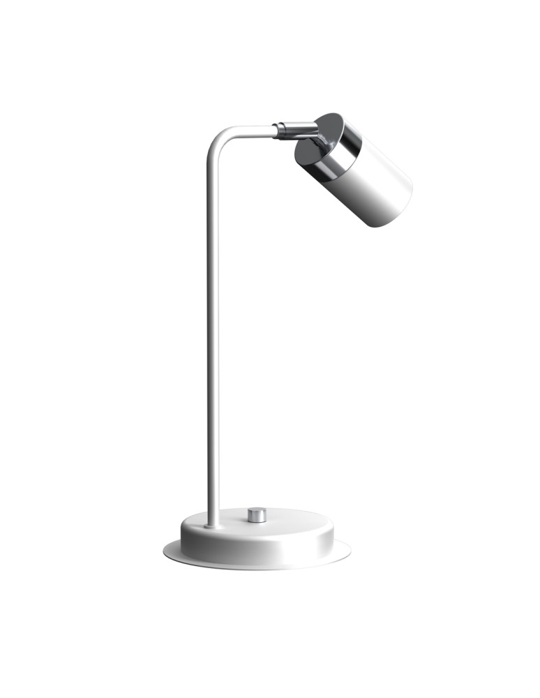 Desk lamps - Milagro JOKER WHITE/CHROME 1xGU10 bedside lamp MLP7751 - product kolory-swiatla.pl 3