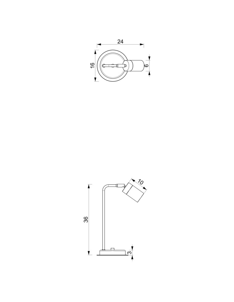 Desk lamps - Milagro JOKER WHITE/CHROME 1xGU10 bedside lamp MLP7751 - product kolory-swiatla.pl 5