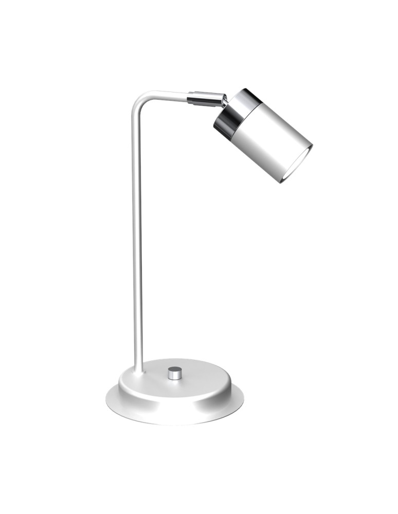 Desk lamps - Milagro JOKER WHITE/CHROME 1xGU10 bedside lamp MLP7751 - product kolory-swiatla.pl 6