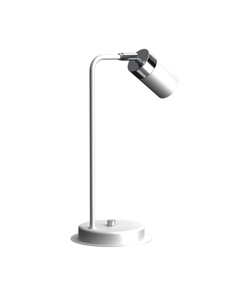 Desk lamps - Milagro JOKER WHITE/CHROME 1xGU10 bedside lamp MLP7751 - product kolory-swiatla.pl 7