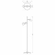 Milagro Lampa podłogowa JOKER WHITE/CHROME 1xGU10 MLP7752