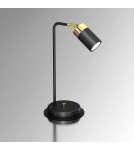 Desk lamps - Milagro JOKER BLACK/GOLD 1xGU10 bedside lamp MLP7534 - product 2