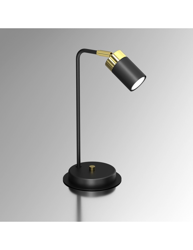 Desk lamps - Milagro JOKER BLACK/GOLD 1xGU10 bedside lamp MLP7534 - product kolory-swiatla.pl 2