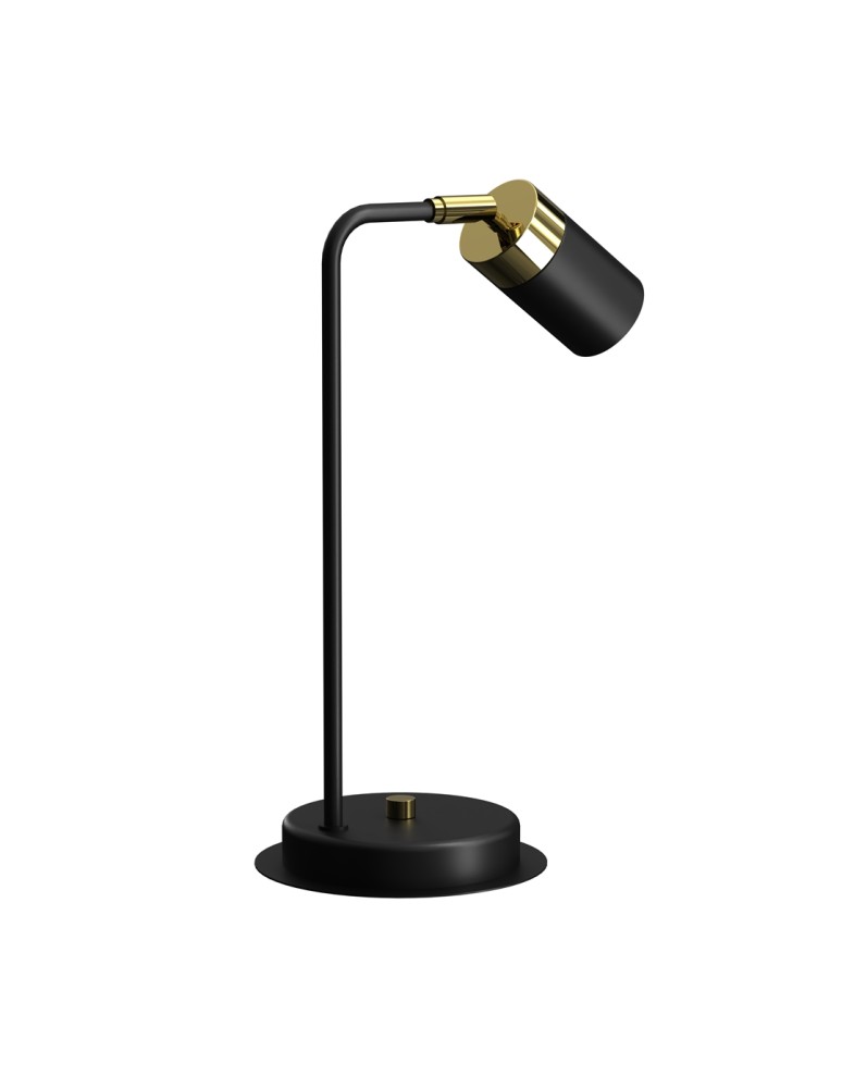 Desk lamps - Milagro JOKER BLACK/GOLD 1xGU10 bedside lamp MLP7534 - product kolory-swiatla.pl 3
