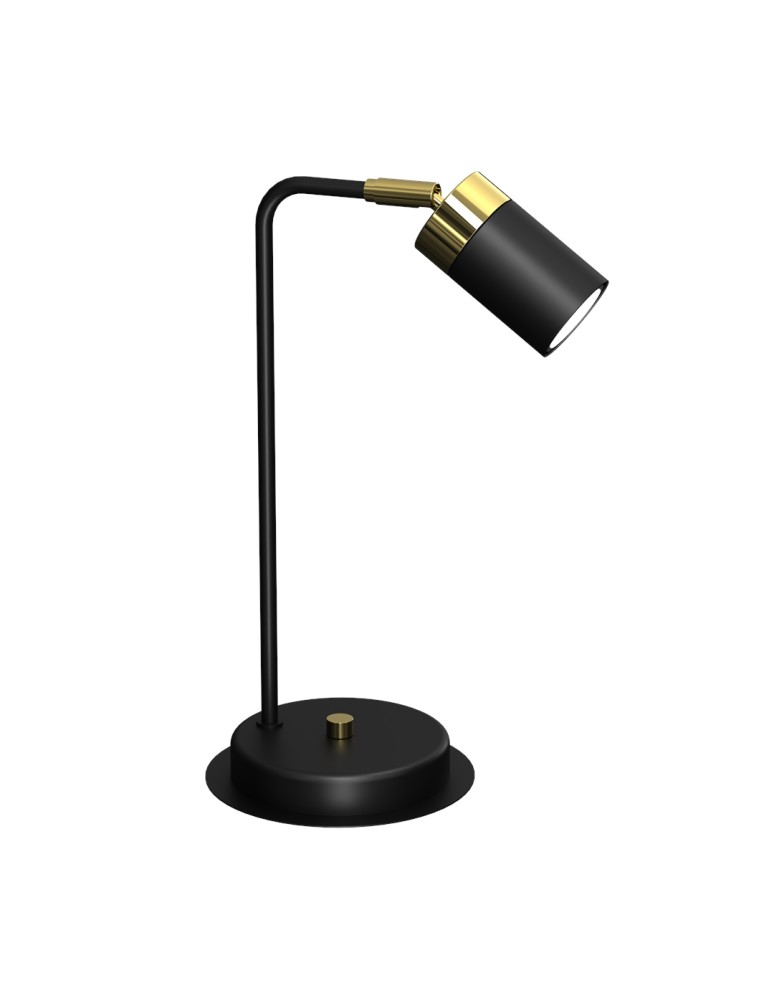 Desk lamps - Milagro JOKER BLACK/GOLD 1xGU10 bedside lamp MLP7534 - product kolory-swiatla.pl 6
