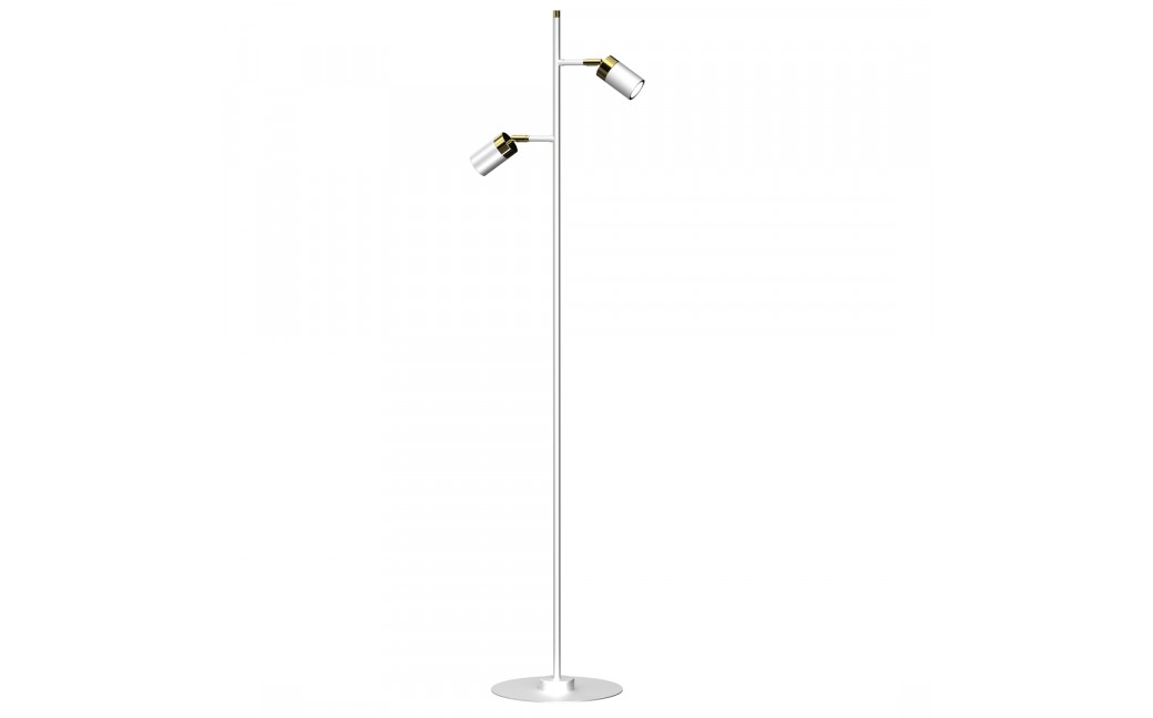 Milagro Lampa podłogowa JOKER WHITE/GOLD 1xGU10 MLP7537