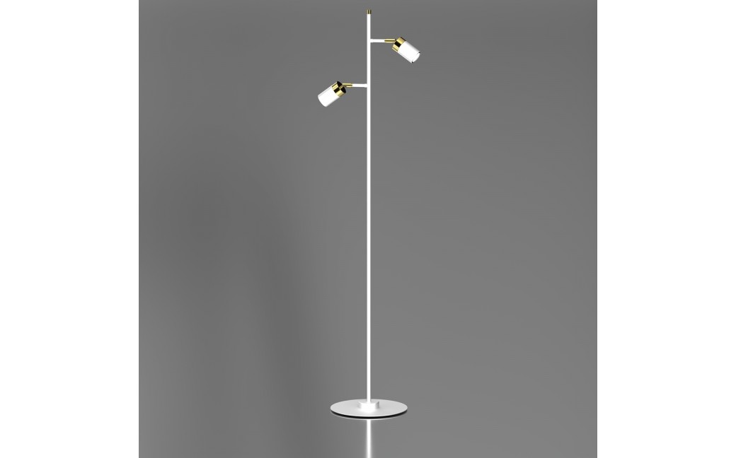 Milagro Lampa podłogowa JOKER WHITE/GOLD 1xGU10 MLP7537