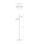 Adjustable floor lamps - Milagro Floor lamp JOKER WHITE/GOLD 1xGU10 MLP7537 - product 5