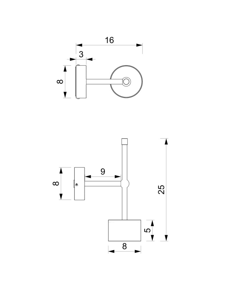 Wall lamps - Milagro Wall lamp ARENA WHITE/GOLD 1xGX53 MLP7753 - product kolory-swiatla.pl 5