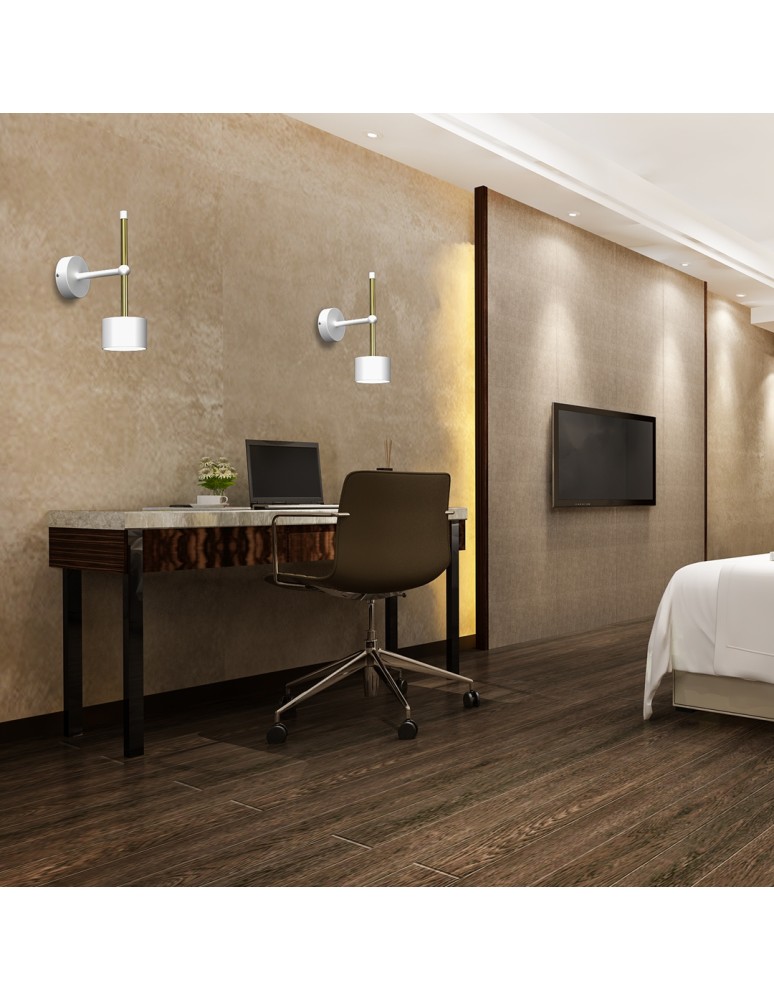 Wall lamps - Milagro Wall lamp ARENA WHITE/GOLD 1xGX53 MLP7753 - product kolory-swiatla.pl 8