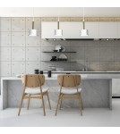 Pendant lamps on a strip - Milagro ARENA WHITE/GOLD 3xGX53 pendant lamp MLP7755 - product 8