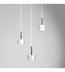 Milagro Lampa wisząca ARENA WHITE/GOLD 3xGX53 MLP7756