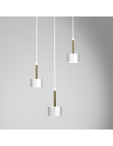 Milagro Lampa wisząca ARENA WHITE/GOLD 3xGX53 MLP7756 - produkt 2