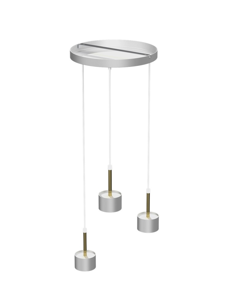 Milagro Lampa wisząca ARENA WHITE/GOLD 3xGX53 MLP7756
