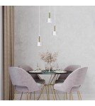 Milagro Lampa wisząca ARENA WHITE/GOLD 3xGX53 MLP7756