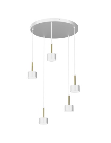 Milagro ARENA WHITE/GOLD 5xGX53 pendant lamp MLP7757
