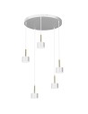 Milagro Lampa wisząca ARENA WHITE/GOLD 5xGX53 MLP7757