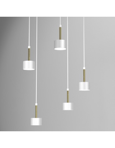 Milagro Lampa wisząca ARENA WHITE/GOLD 5xGX53 MLP7757 - produkt 2
