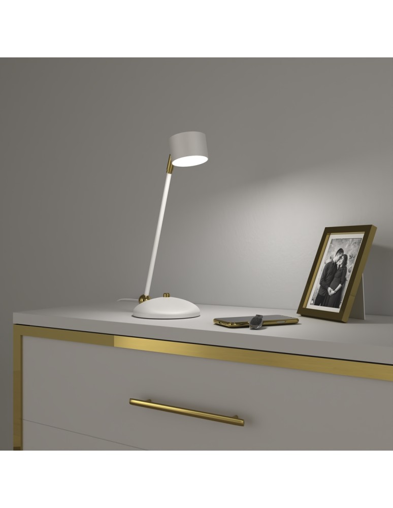 Desk lamps - Milagro ARENA WHITE/GOLD 1xGX53 desk lamp MLP7758 - product kolory-swiatla.pl 4