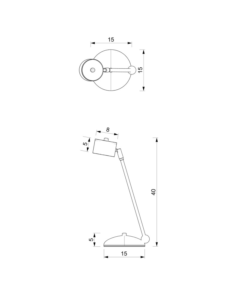 Desk lamps - Milagro ARENA WHITE/GOLD 1xGX53 desk lamp MLP7758 - product kolory-swiatla.pl 5