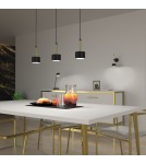 Milagro Lampa wisząca ARENA BLACK/GOLD 3xGX53 MLP7761