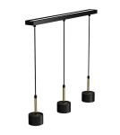 Milagro Lampa wisząca ARENA BLACK/GOLD 3xGX53 MLP7761