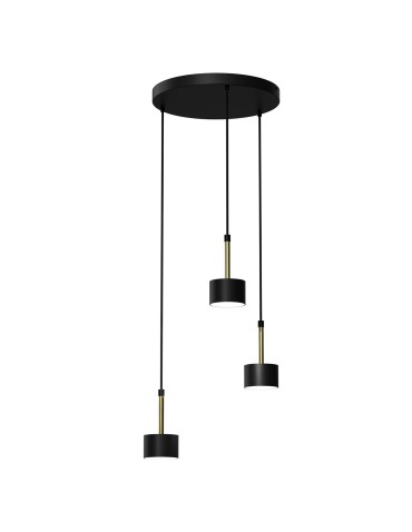Milagro ARENA BLACK/GOLD pendant lamp 3xGX53 MLP7762