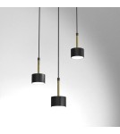 Milagro Lampa wisząca ARENA BLACK/GOLD 3xGX53 MLP7762