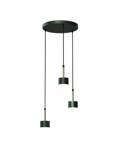 Milagro ARENA GREEN/GOLD 3xGX53 pendant lamp MLP7768