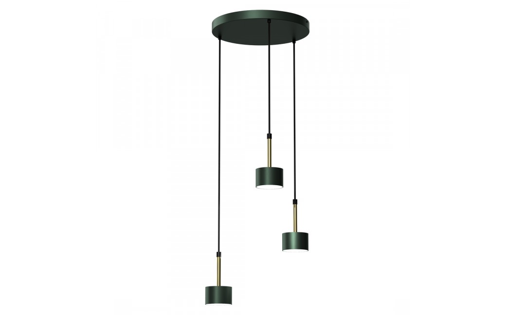 Milagro Lampa wisząca ARENA GREEN/GOLD 3xGX53 MLP7768