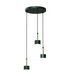 Triple pendant lamps - Milagro ARENA GREEN/GOLD 3xGX53 pendant lamp MLP7768 - product 6