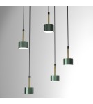 5 point pendant lamps - Milagro ARENA GREEN/GOLD pendant lamp 5xGX53 MLP7769 - product 2