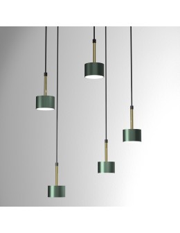 Milagro Lampa wisząca ARENA GREEN/GOLD 5xGX53 MLP7769 - produkt 2