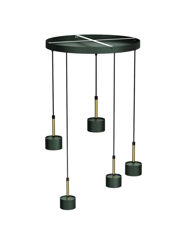 5 point pendant lamps - Milagro ARENA GREEN/GOLD pendant lamp 5xGX53 MLP7769 - product kolory-swiatla.pl 7