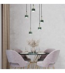5 point pendant lamps - Milagro ARENA GREEN/GOLD pendant lamp 5xGX53 MLP7769 - product 8