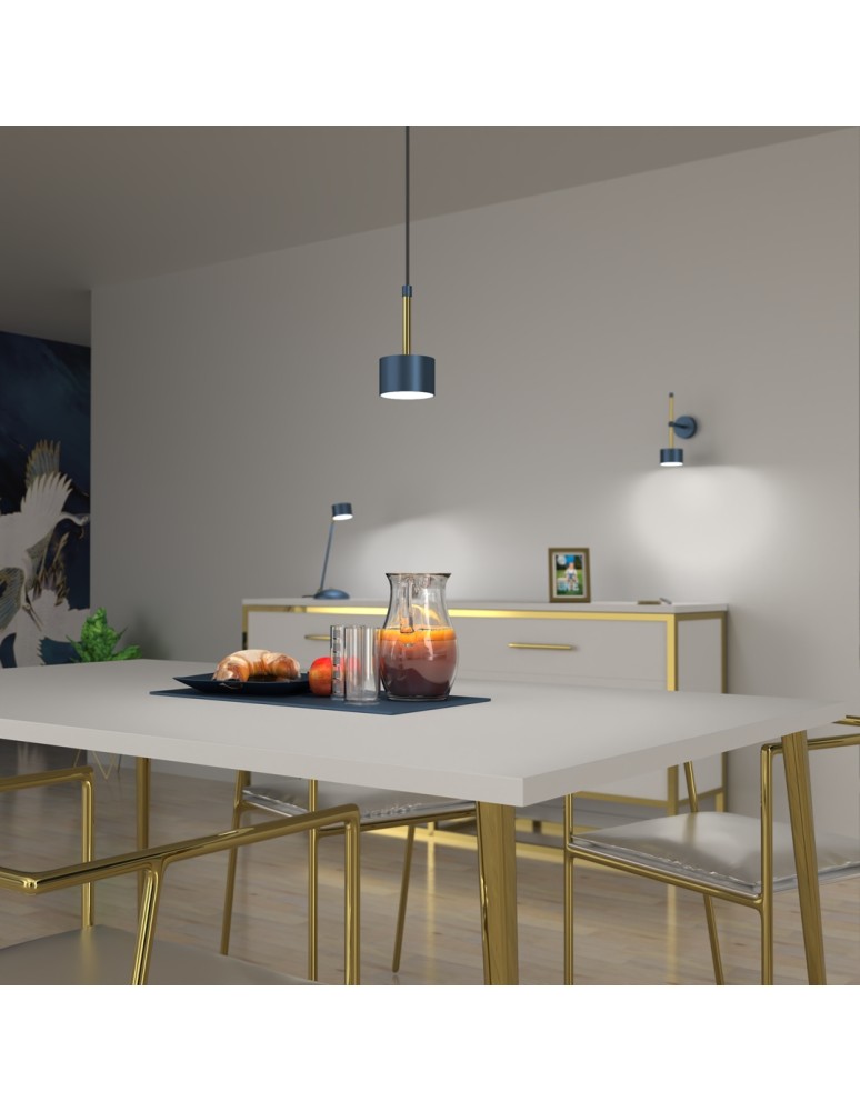 Blue pendant lamps - Milagro ARENA BLUE/GOLD pendant lamp 1xGX53 MLP7772 - product kolory-swiatla.pl 4