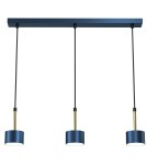 Blue pendant lamps - Milagro ARENA BLUE/GOLD pendant lamp 3xGX53 MLP7773 - product 1