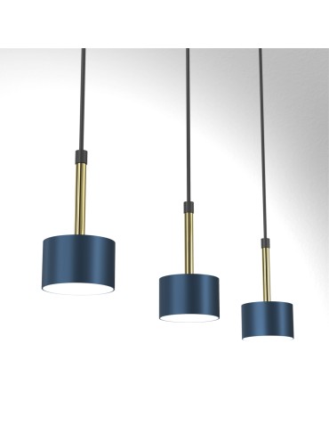 Milagro ARENA BLUE/GOLD pendant lamp 3xGX53 MLP7773 - product 2