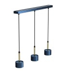 Blue pendant lamps - Milagro ARENA BLUE/GOLD pendant lamp 3xGX53 MLP7773 - product 3