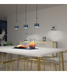 Blue pendant lamps - Milagro ARENA BLUE/GOLD pendant lamp 3xGX53 MLP7773 - product 4