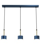 Blue pendant lamps - Milagro ARENA BLUE/GOLD pendant lamp 3xGX53 MLP7773 - product 6