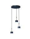 Milagro ARENA BLUE/GOLD 3xGX53 pendant lamp MLP7774