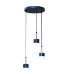Blue pendant lamps - Milagro ARENA BLUE/GOLD 3xGX53 pendant lamp MLP7774 - product 6